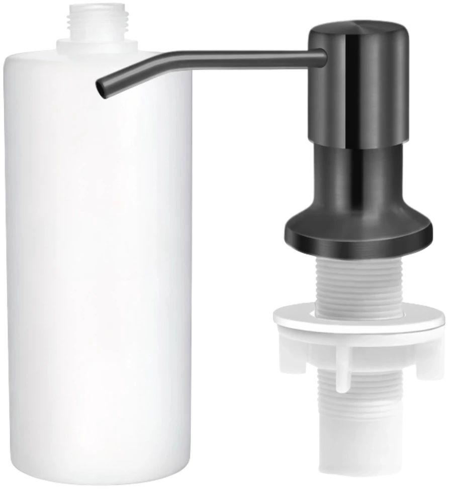 Skysčio dozatorius juodas, nerūdijantis plienas, 350 ml DH131