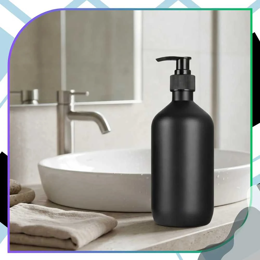 Skysto muilo dozatorius juodas matinis 300 ml