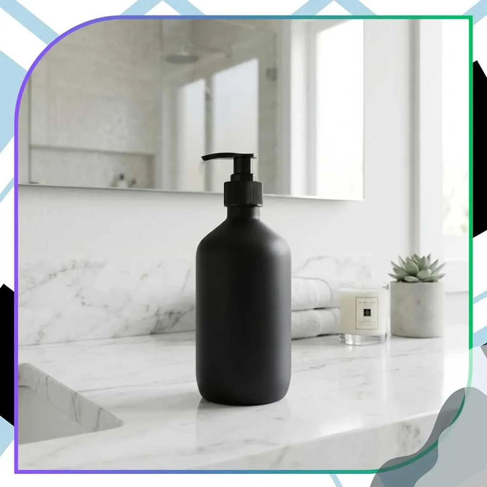Skysto muilo dozatorius juodas matinis 300 ml