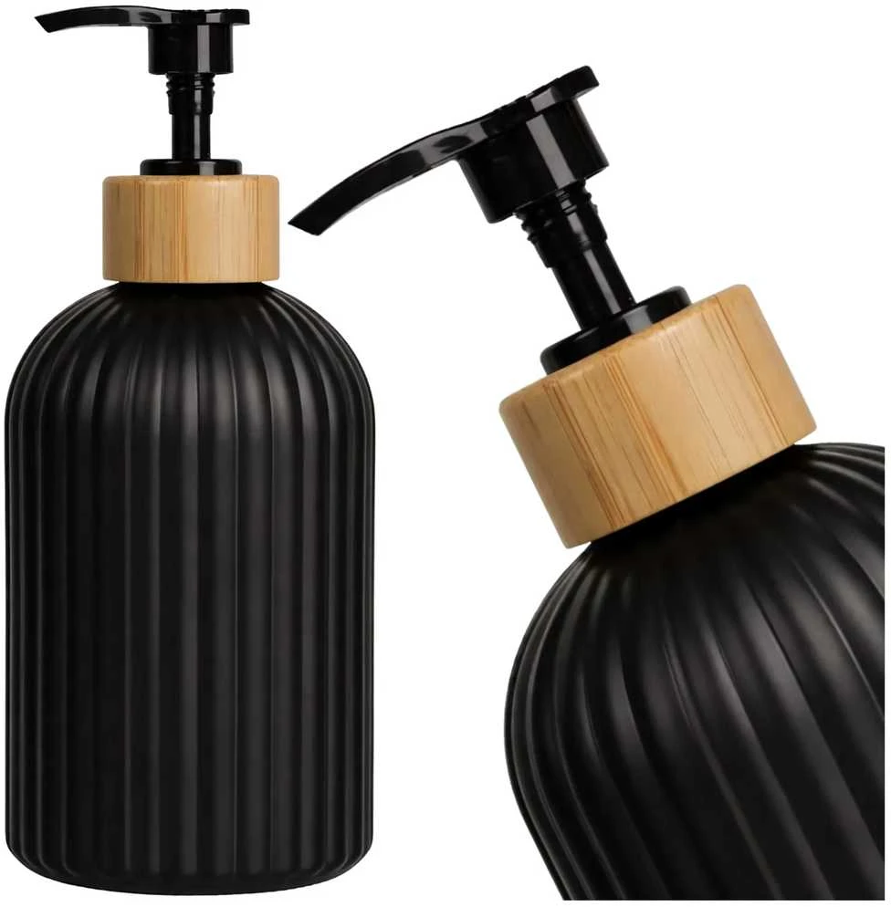 Skysto muilo dozatorius juodas PVC 500 ml