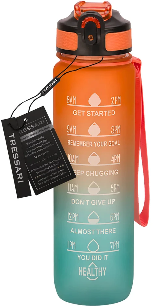 Sportinė gertuvė 1 l PC TRESSARI, BPA Free G3