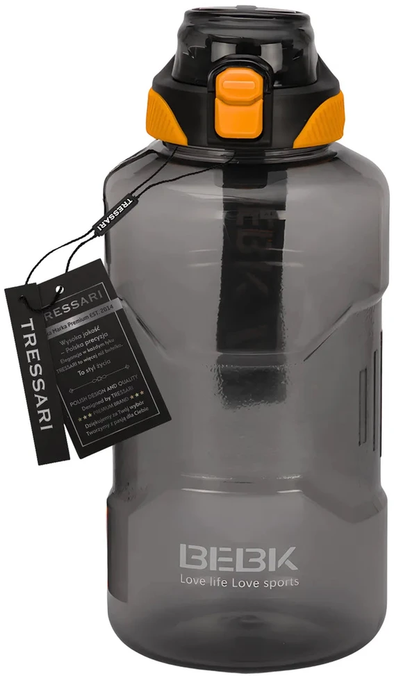 Sportinė gertuvė juoda Tritan 1500 ml TRESSARI G11