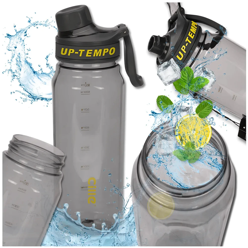 Sportinė gertuvė juoda Tritan 860 ml TRESSARI G9