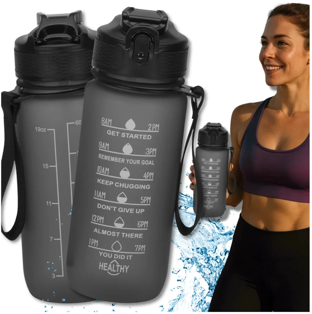 Sportinė gertuvė juoda Tritan TRESSARI 600 ml G20