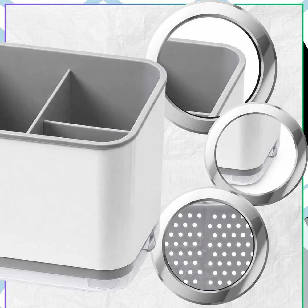 Stalo įrankių laikiklis pilkas plastikinis