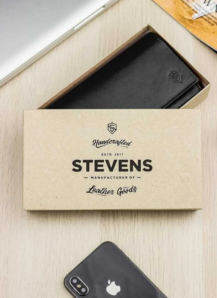 Stevens moteriška odinė piniginė Z2, juoda