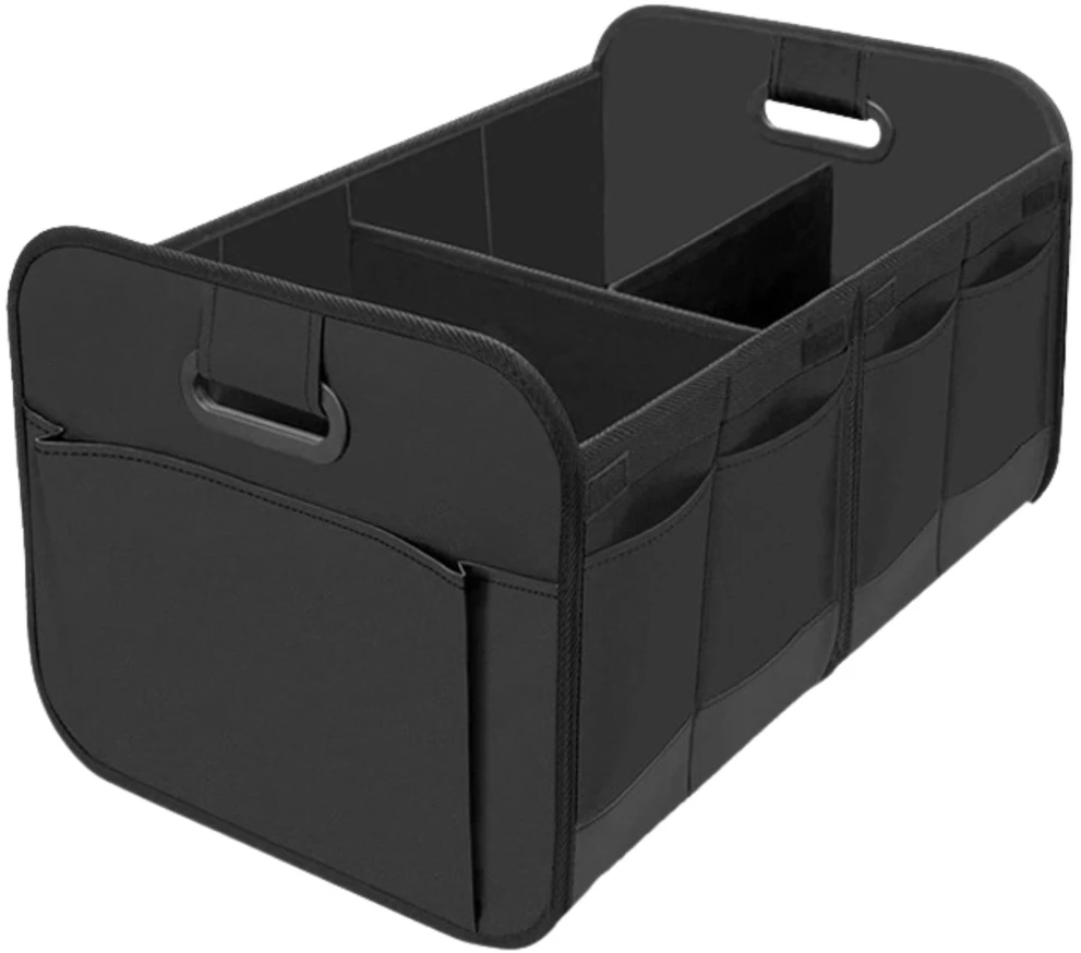 Sulankstomas bagažinės organizatorius, juodas, 58×37×32 cm A225