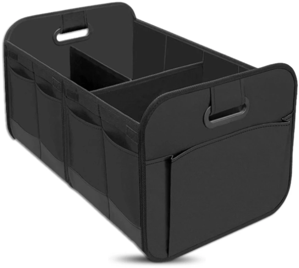 Sulankstomas bagažinės organizatorius, juodas, 58×37×32 cm A225