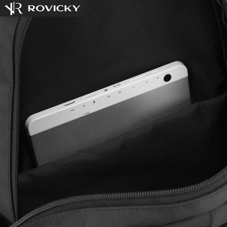 Talpi kelioninė kuprinė lėktuvui „Rovicky“, poliesterinė, juoda