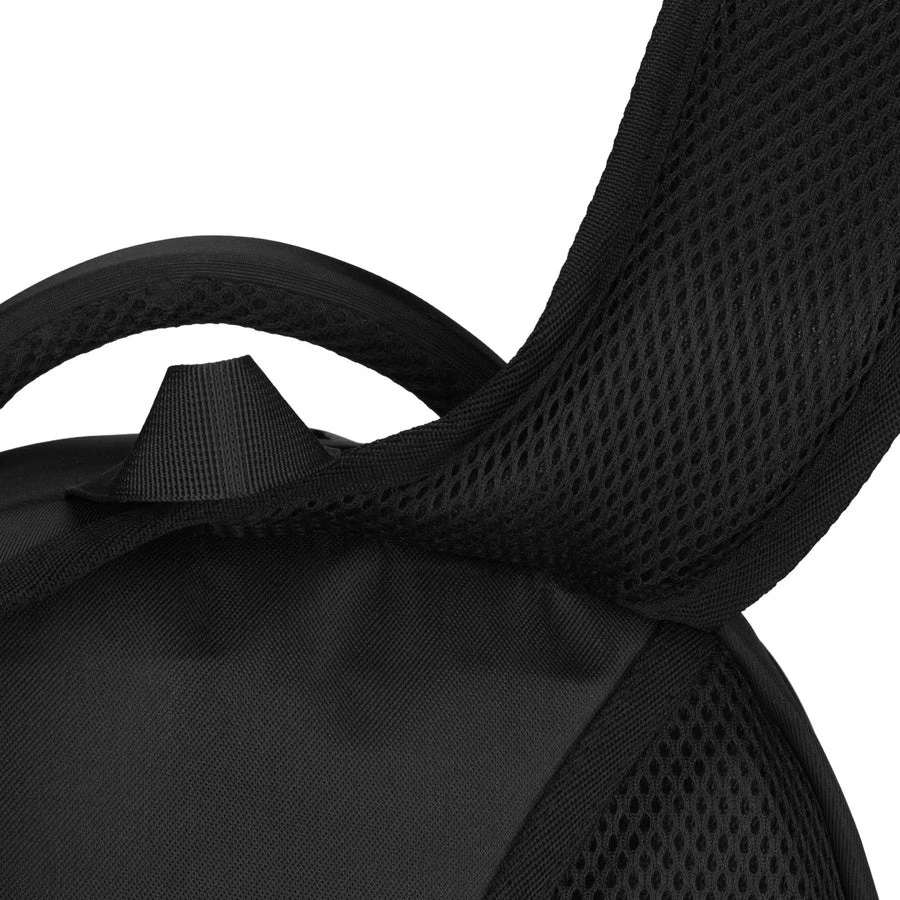 Talpi miesto kuprinė „Peterson“ su nešiojamojo kompiuterio skyriumi, juoda, poliesteris ST102