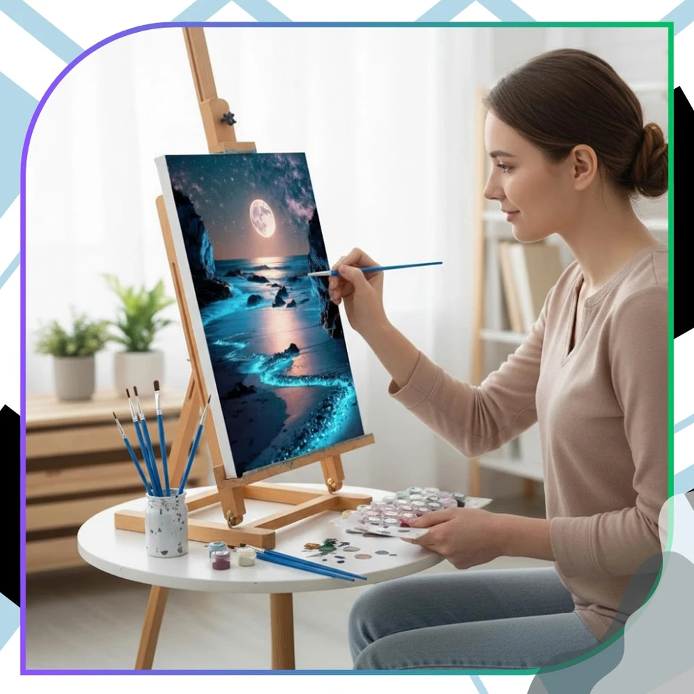 Tapyba pagal numerius su rėmu 40 x 50 cm TP33
