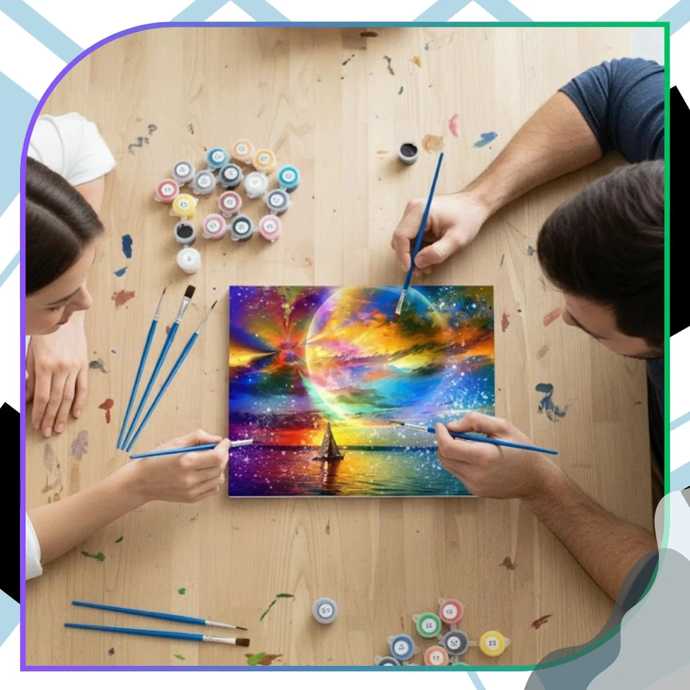 Tapyba pagal numerius su rėmu 40 x 50 cm TP29