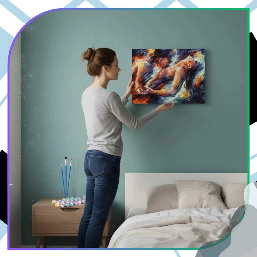 Tapyba pagal numerius su rėmu 40 x 50 cm „Aistra“ TP14