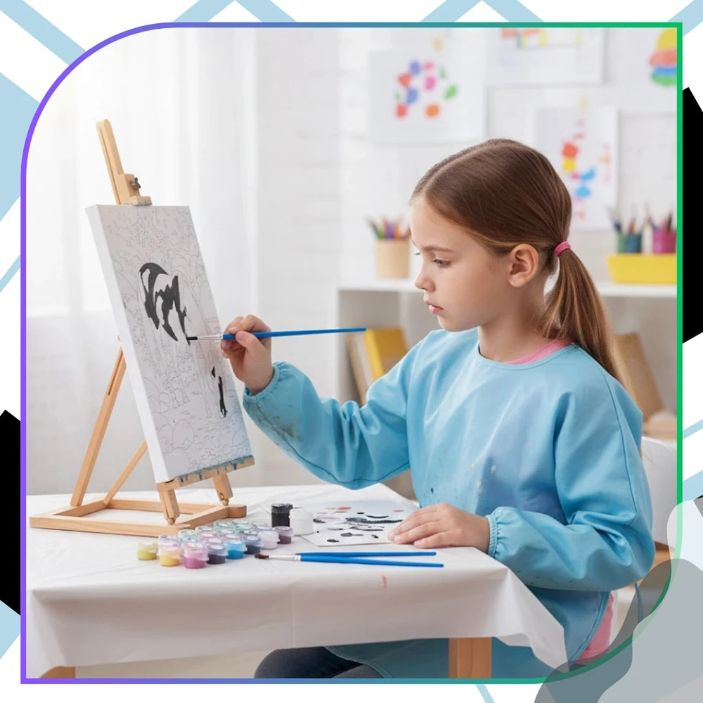 Tapyba pagal numerius su rėmu 40 x 50 cm „Žirgas prie upelio“ TP57