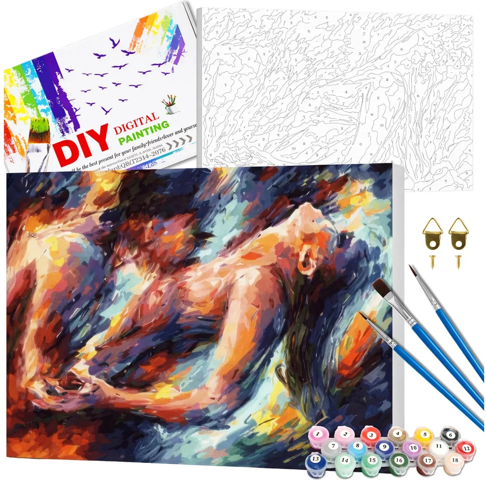 Tapyba pagal numerius su rėmu 40 x 50 cm „Aistra“ TP14
