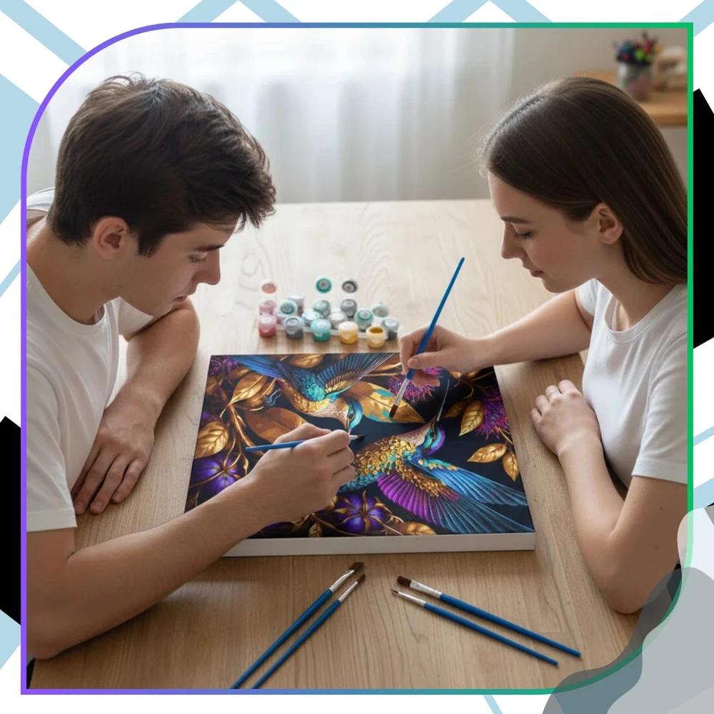 Tapyba pagal numerius su rėmu 40 x 50 cm TP43