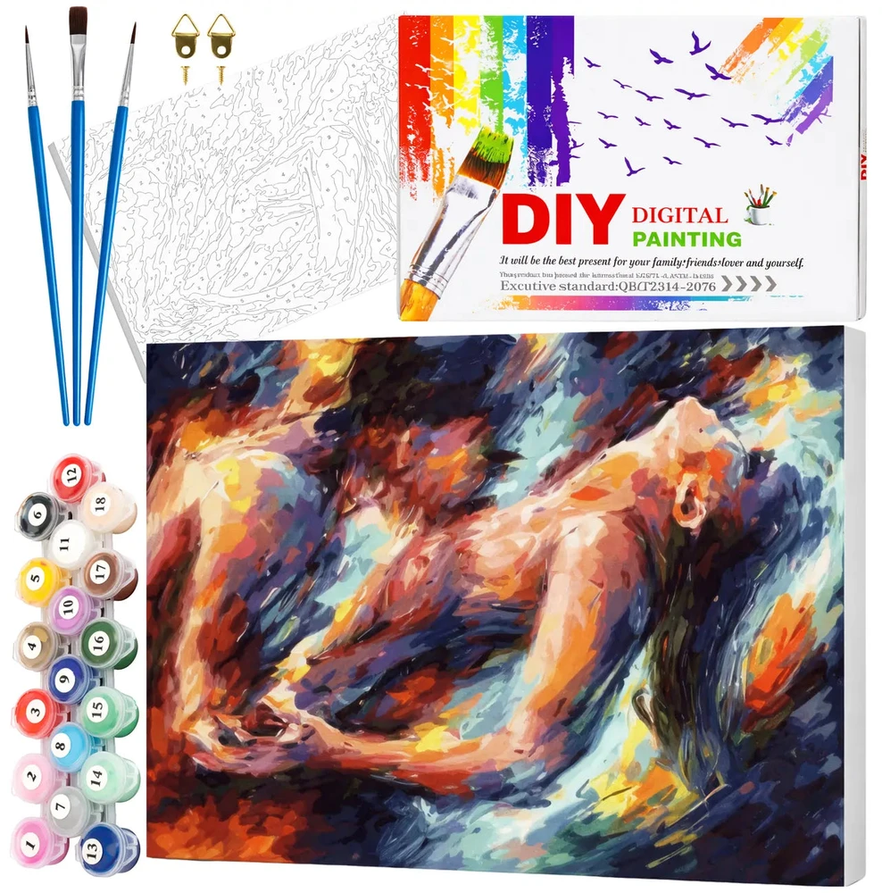 Tapyba pagal numerius su rėmu 40 x 50 cm „Aistra“ TP14