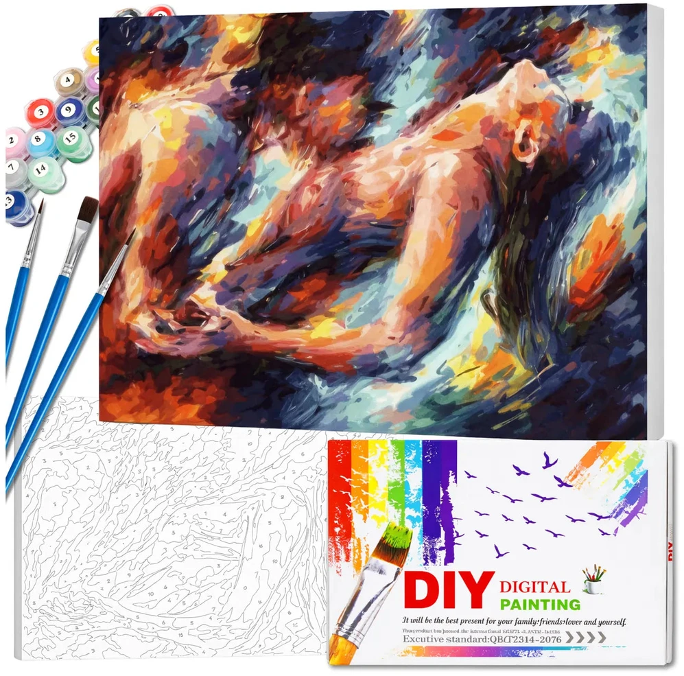 Tapyba pagal numerius su rėmu 40 x 50 cm „Aistra“ TP14