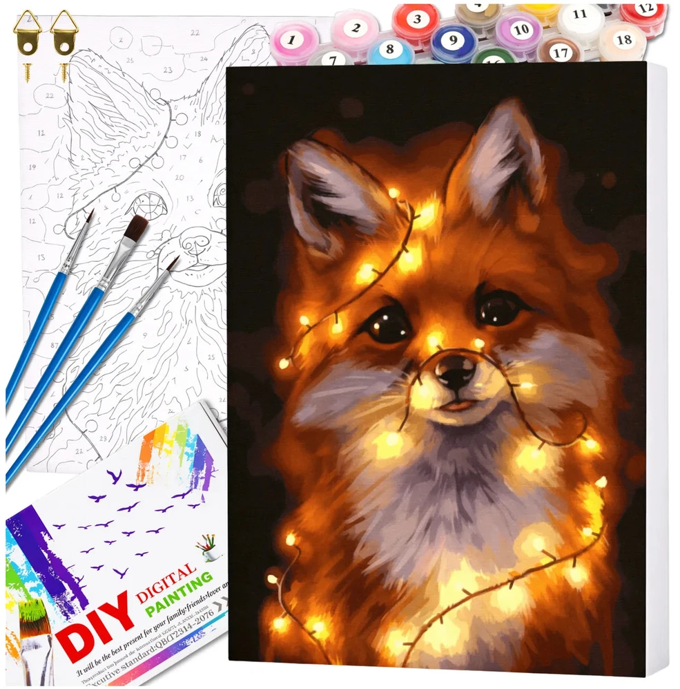 Tapyba pagal numerius su rėmu 40x50 cm „Lisė“ TP50