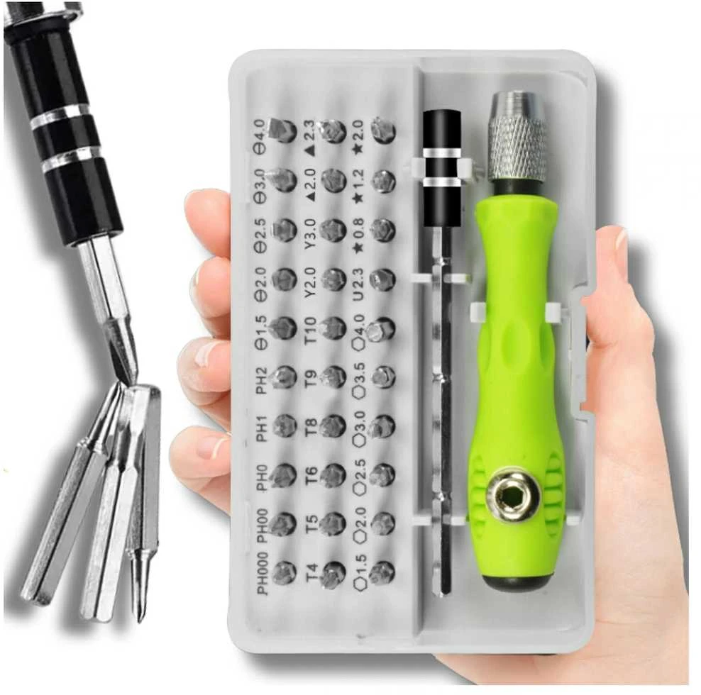 Tikslūs atsuktuvai, 32vnt, TORX, su dėklu
