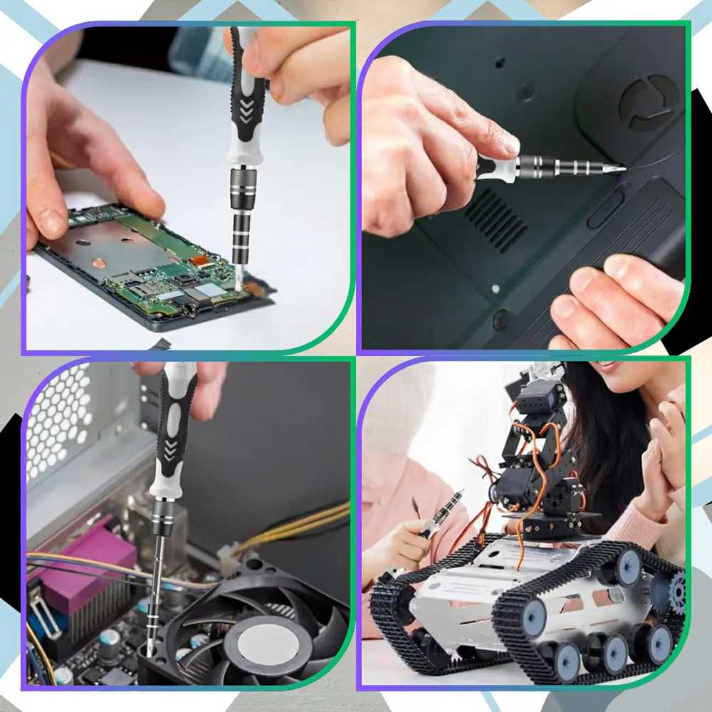 Tikslūs atsuktuvai elektronikai, 115 vnt. rinkinys