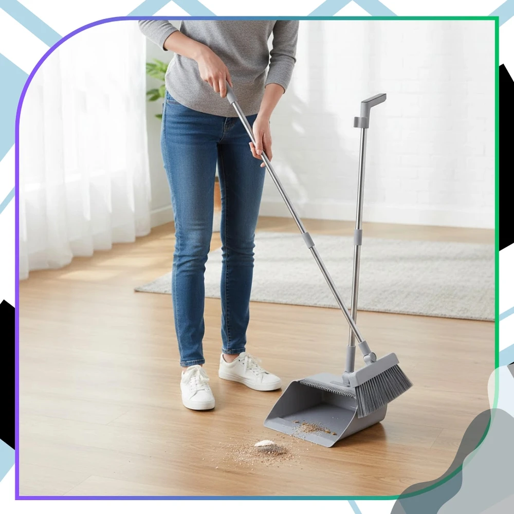 Valymo rinkinys 3in1 pilkas su kotu „Leniuch“ DH122