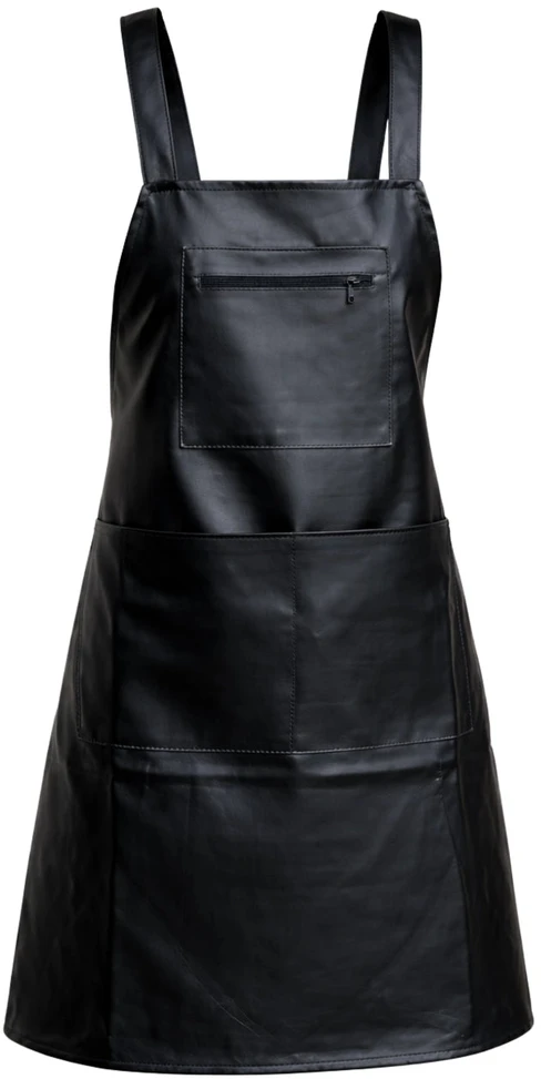 Vandeniui atspari PVC prijuostė, juoda, 80×62 cm H163