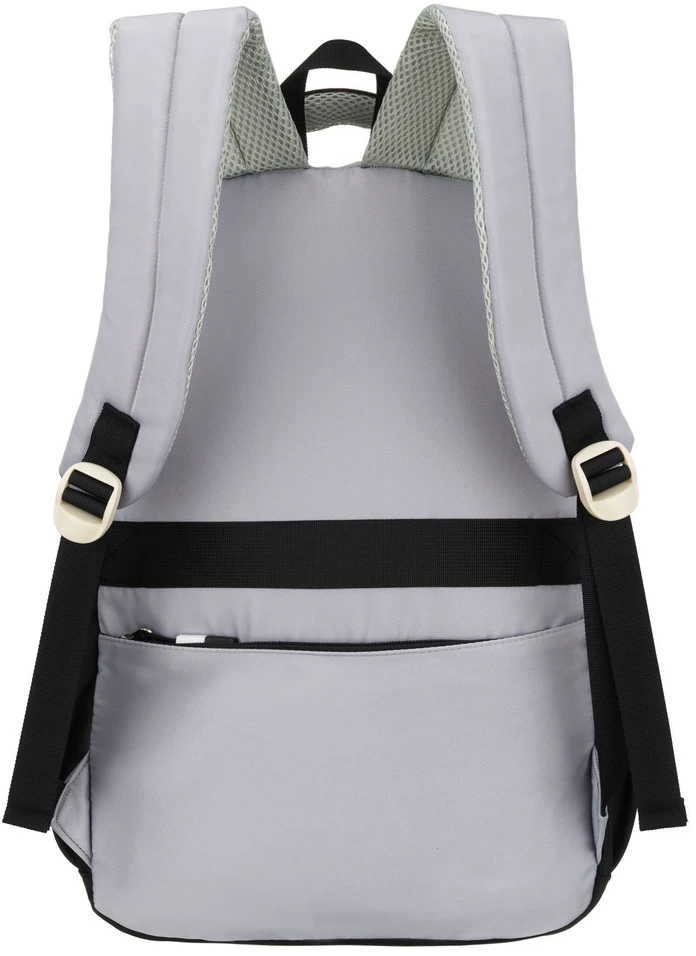 Vidutinė kuprinė unisex Peterson, balta ir juoda