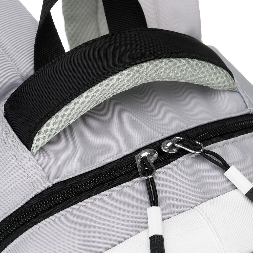 Vidutinė kuprinė unisex Peterson, balta ir juoda