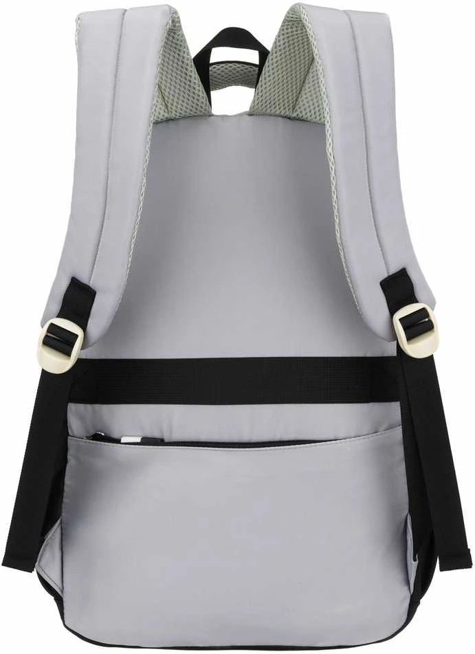 Vidutinė kuprinė unisex Peterson, balta ir juoda