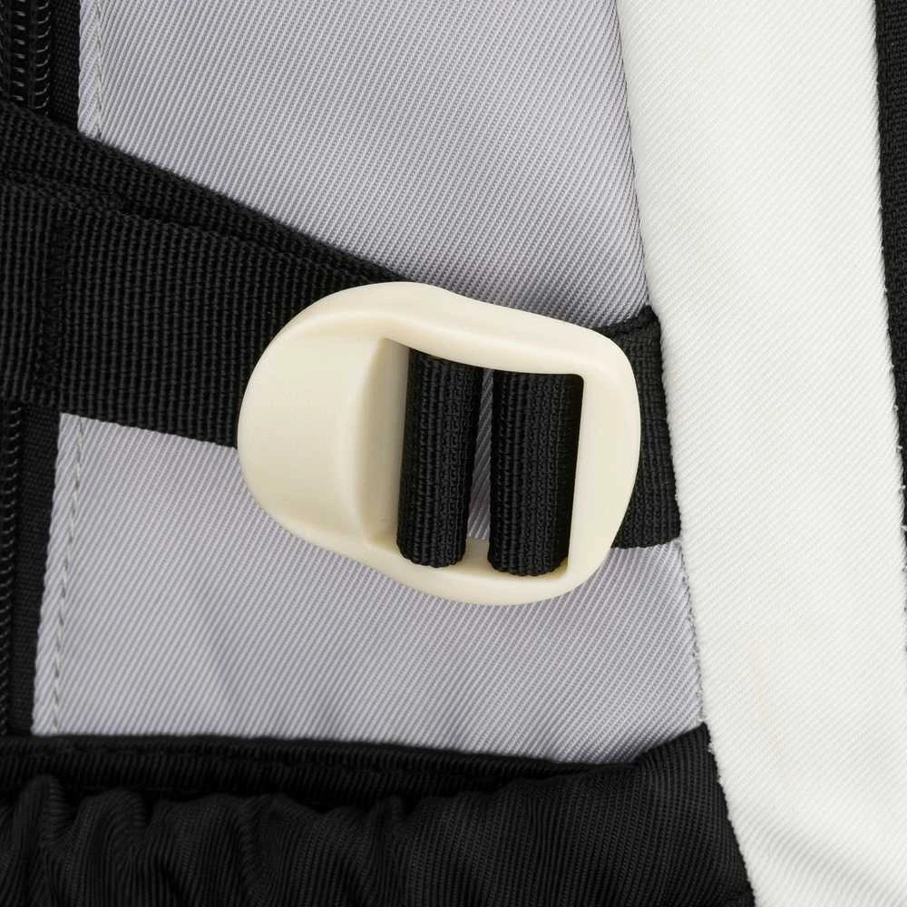 Vidutinė kuprinė unisex Peterson, balta ir juoda