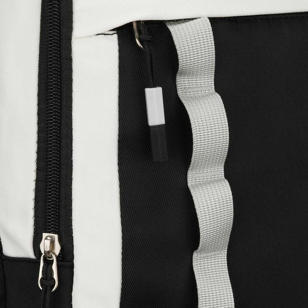 Vidutinė kuprinė unisex Peterson, balta ir juoda