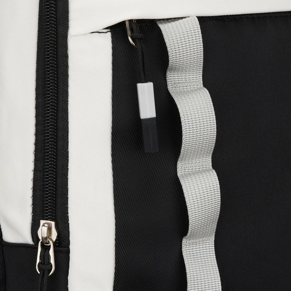 Vidutinė kuprinė unisex Peterson, balta ir juoda
