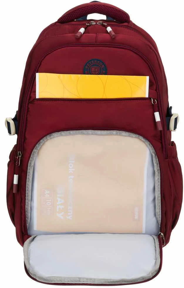 Vidutinė kuprinė unisex Peterson, bordo