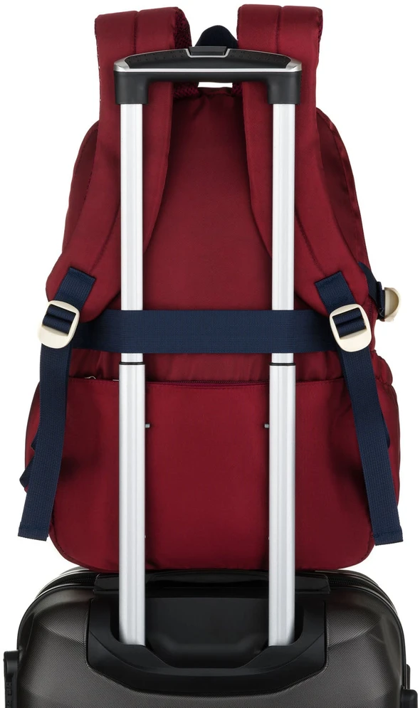 Vidutinė kuprinė unisex Peterson, bordo