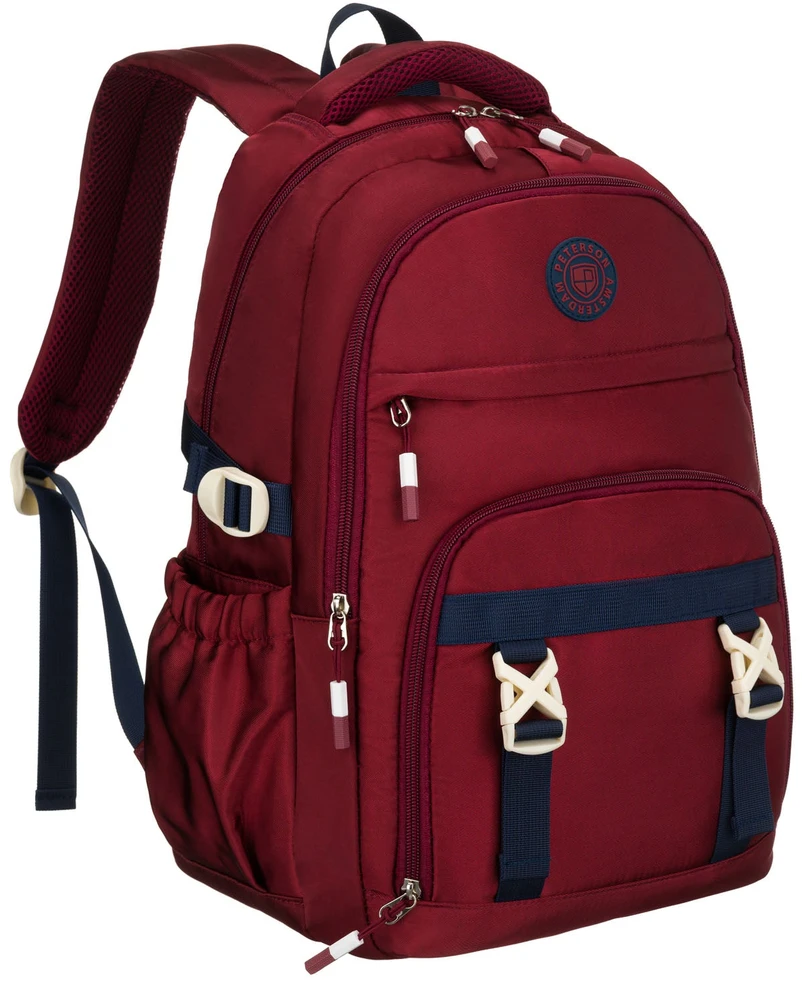 Vidutinė kuprinė unisex Peterson, bordo