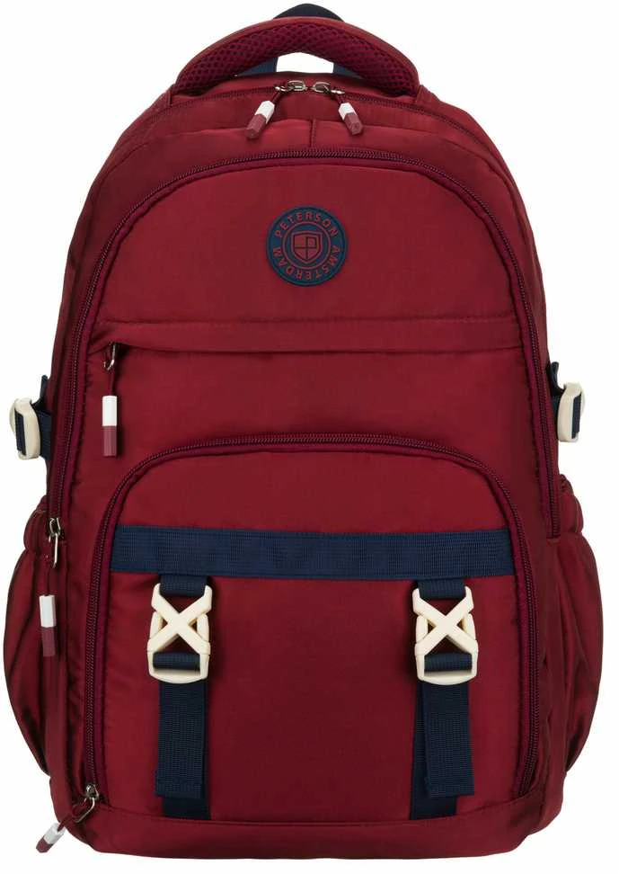 Vidutinė kuprinė unisex Peterson, bordo