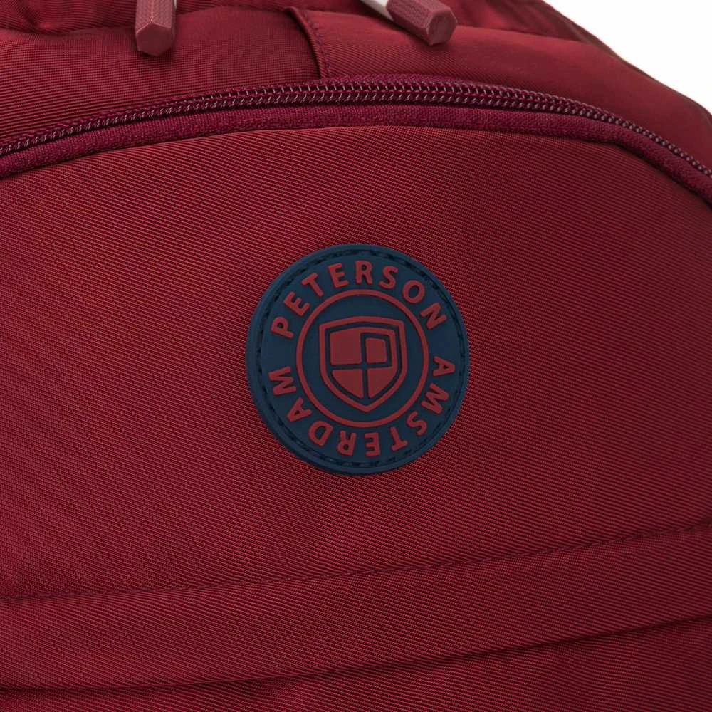 Vidutinė kuprinė unisex Peterson, bordo