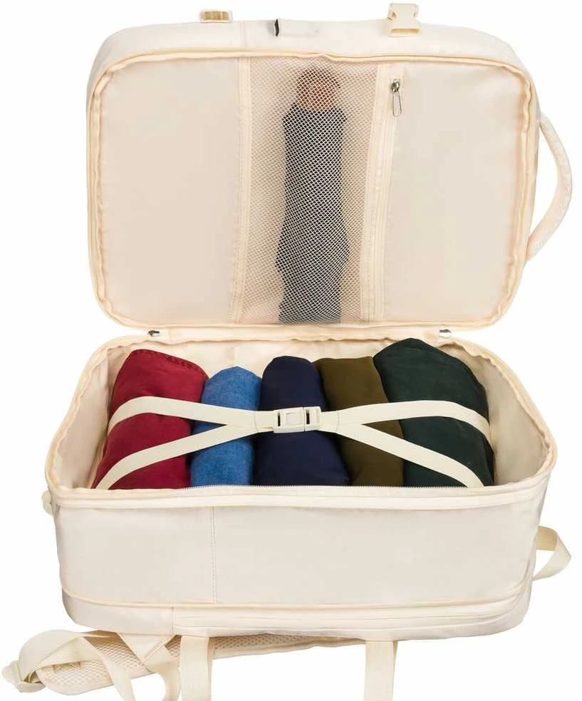 Vidutinė kuprinė unisex Peterson, dramblio kaulo