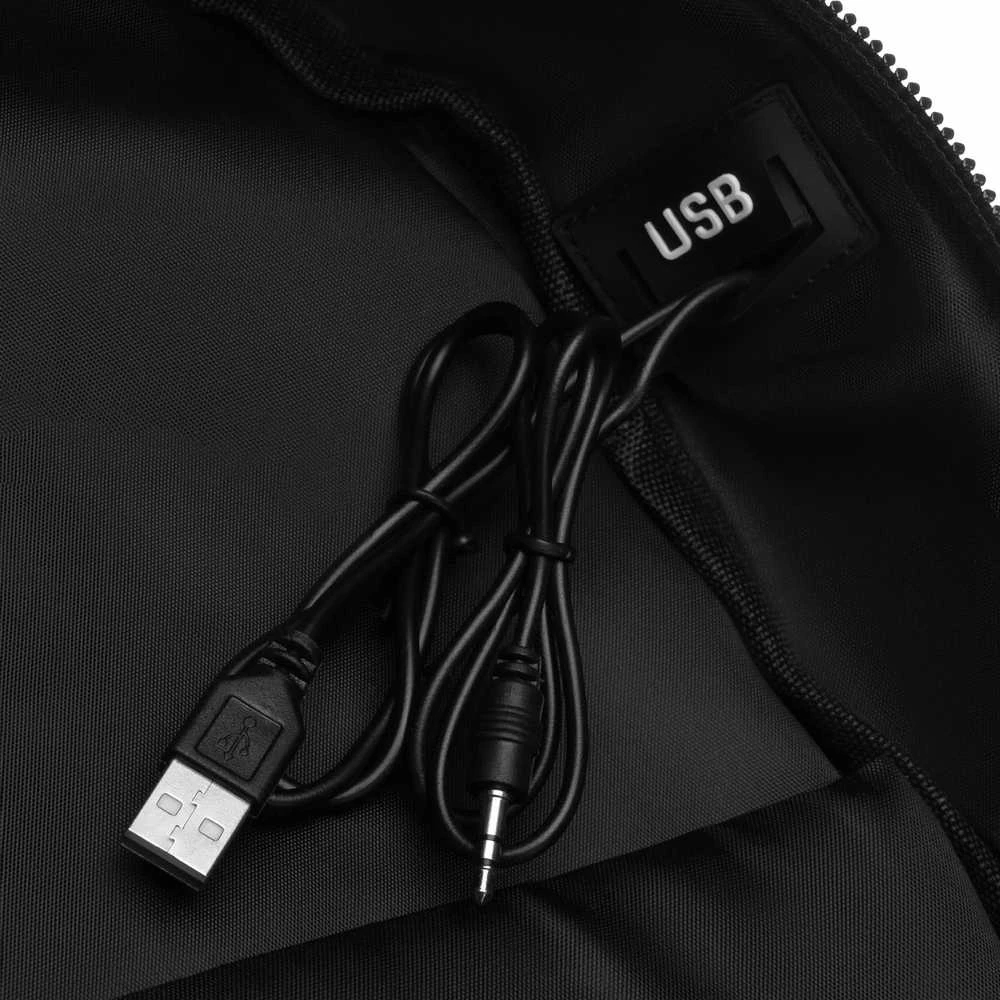 Vidutinė kuprinė unisex Peterson, juoda