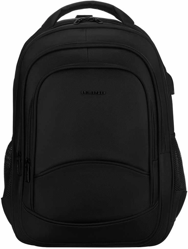 Vidutinė kuprinė unisex Peterson, juoda