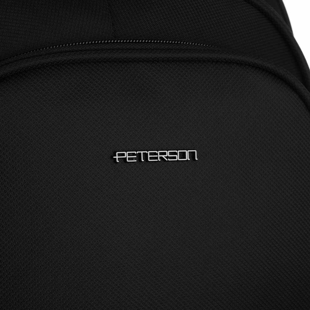 Vidutinė kuprinė unisex Peterson, juoda