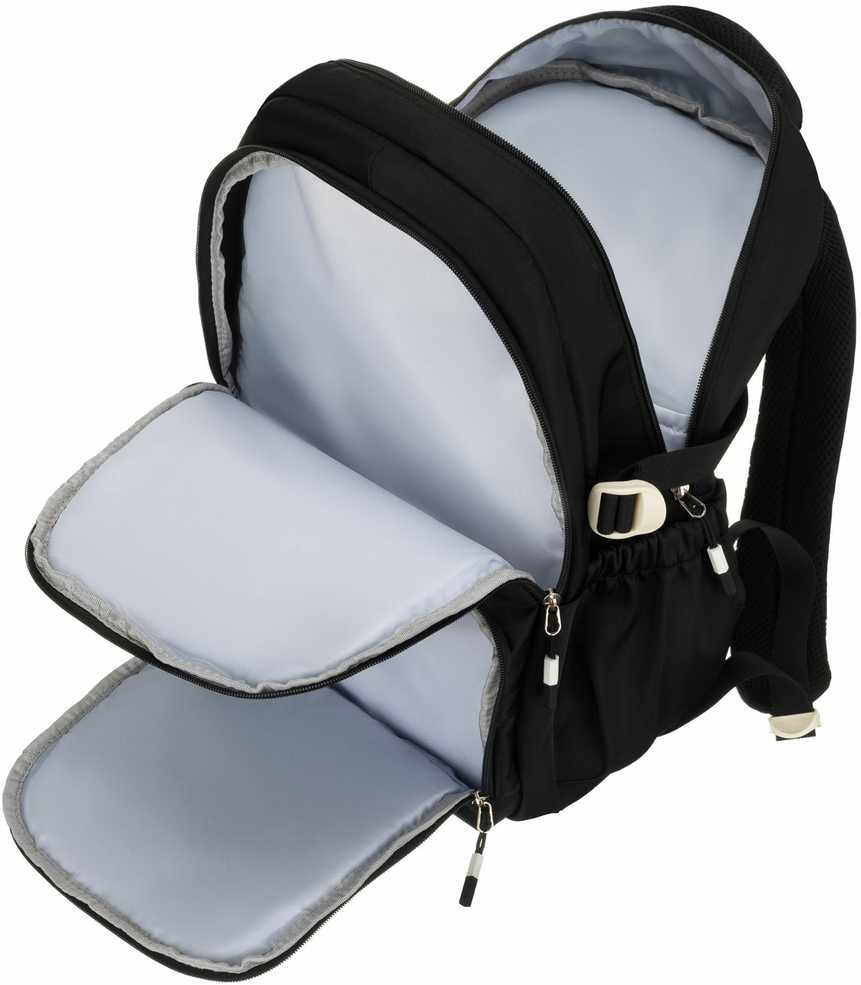 Vidutinė kuprinė unisex Peterson, juoda