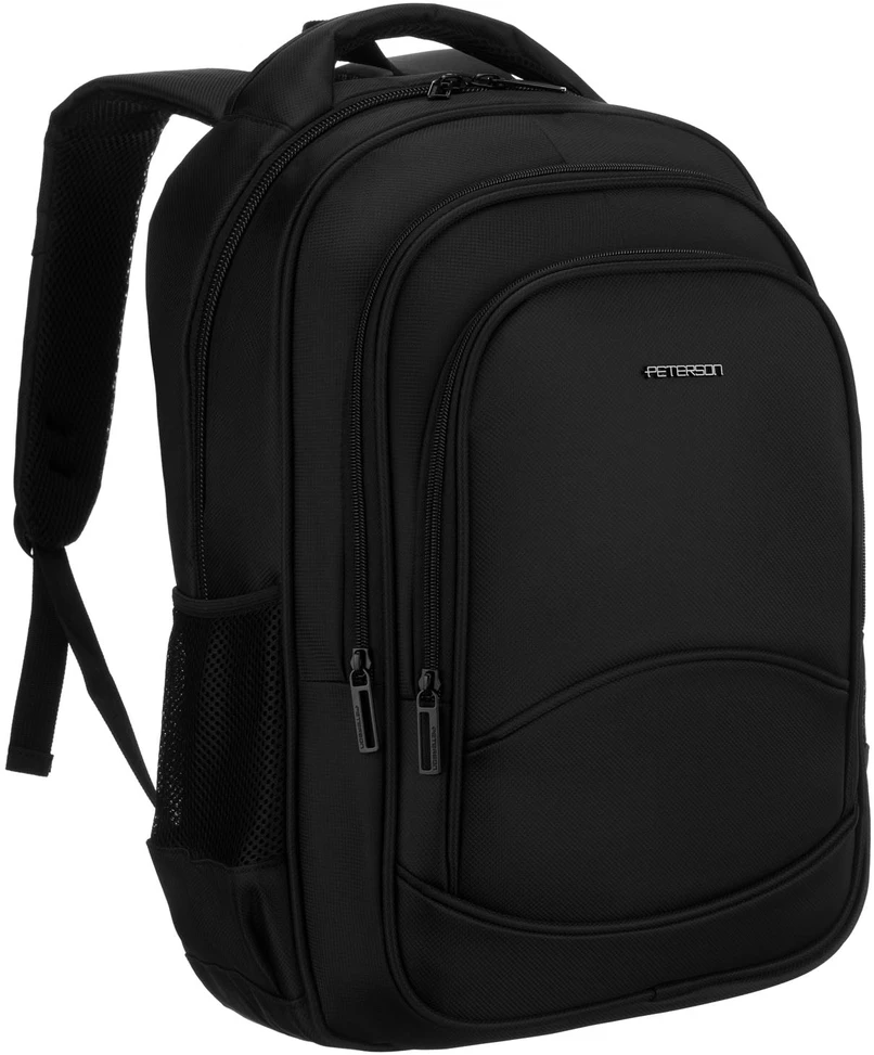 Vidutinė kuprinė unisex Peterson, juoda