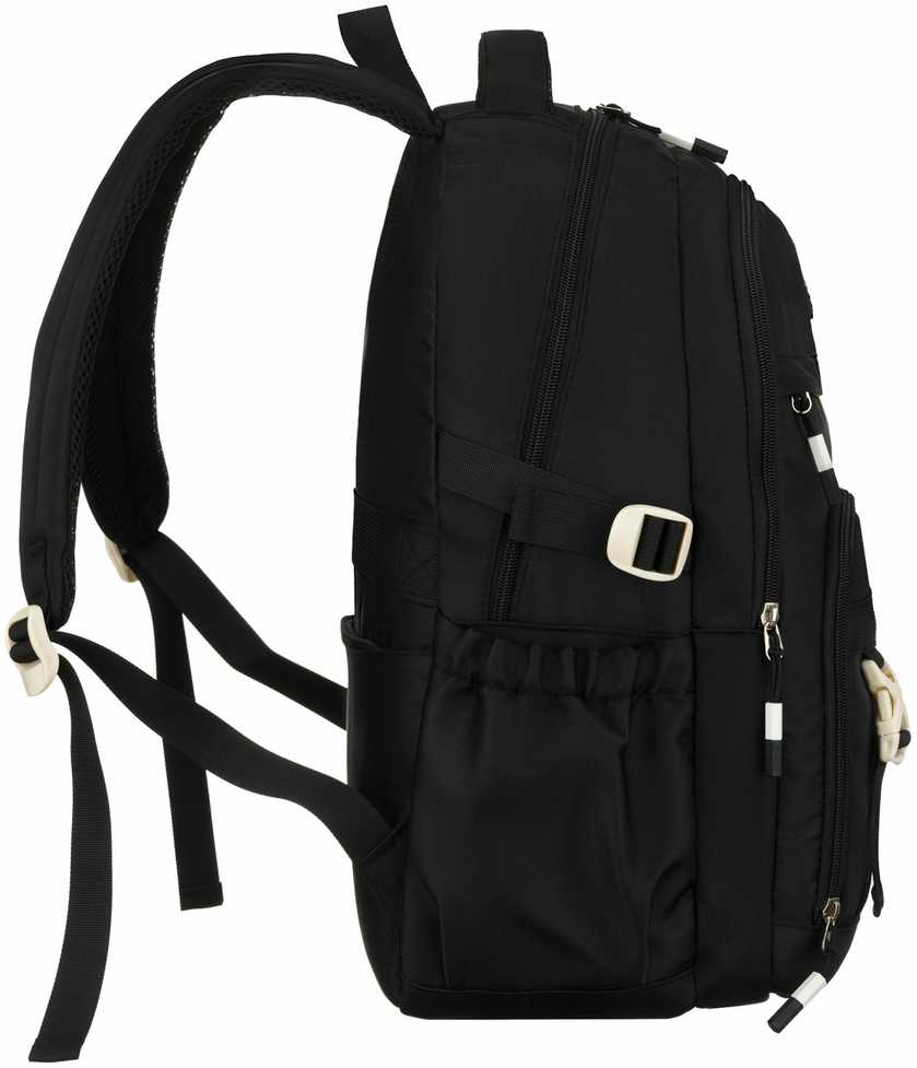 Vidutinė kuprinė unisex Peterson, juoda