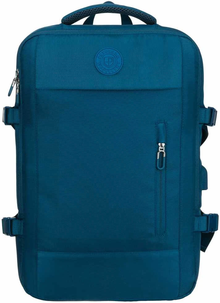 Vidutinė kuprinė unisex Peterson, mėlyna