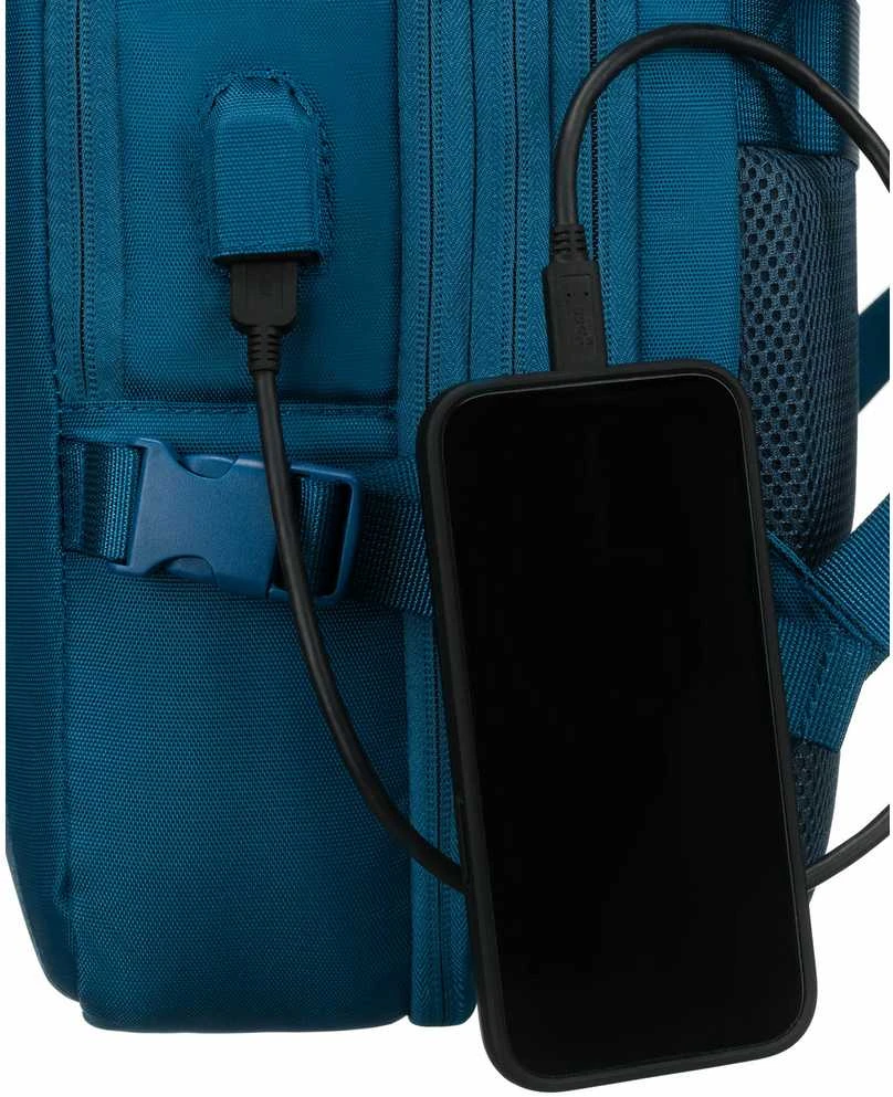 Vidutinė kuprinė unisex Peterson, mėlyna
