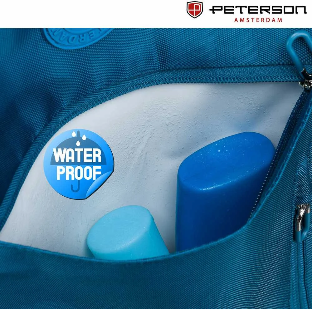 Vidutinė kuprinė unisex Peterson, mėlyna