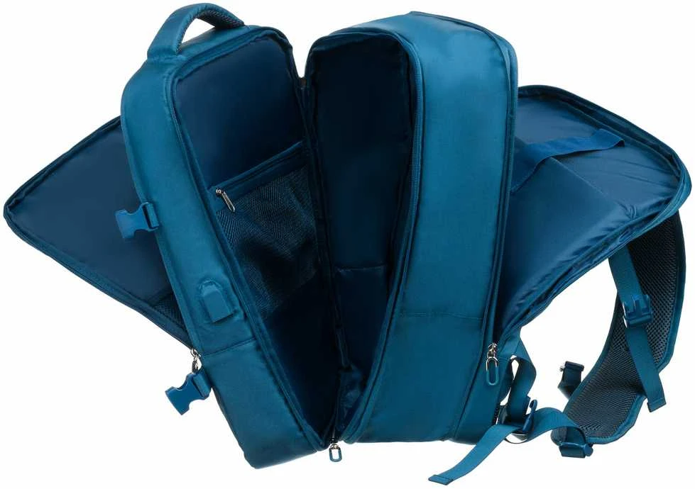 Vidutinė kuprinė unisex Peterson, mėlyna