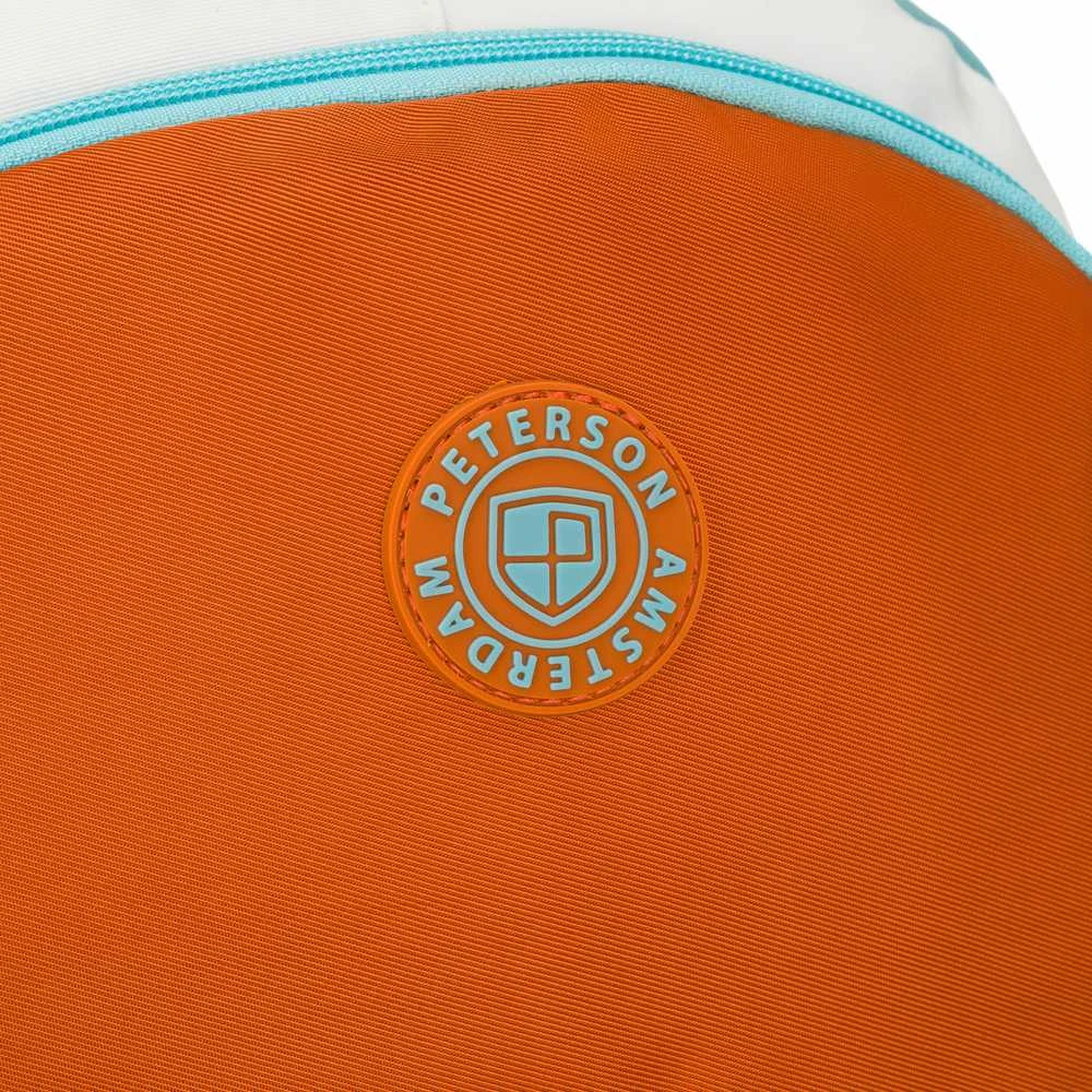 Vidutinė kuprinė unisex Peterson, mėlyna-oranžinė